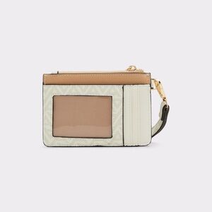 White ALDO Ranaleraenx Bone White Cream Wallet Wristlet Card Holder
